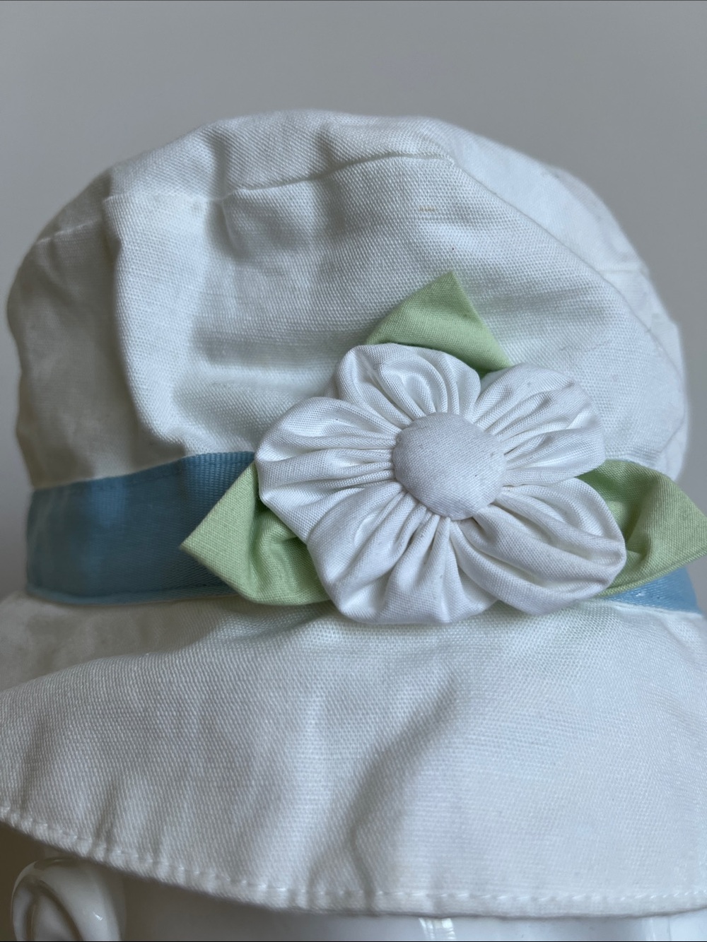 Gymboree Bucket Hat Cotton Linen Flower Size Small Medium Vintage